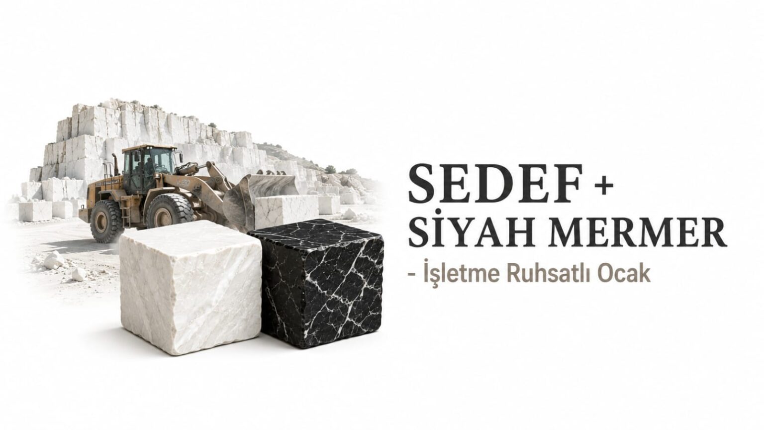 SEDEF+SİYAH Mermer – İşletme İZİNLİ Ocak